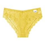 HUPTTEW Underwear Women Thong Underwear Solid Yellow Xl 1-Pack