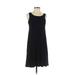 Salaam! Casual Dress - A-Line: Black Solid Dresses - Women's Size X-Small