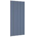 Susany Roof Panels 12 pcs Roofing Sheets Sheeting Corrugated Roof Roof Panels Covers for Greenhouses, Sheds, Carports, Huts, Kennels or Garages Galvanised Steel Grey 100x45 cm