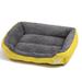 Rectangle Washable Dog Bed Warming Comfortable Square Pet Bed Simple Design Style Durable Dog Crate Bed for Medium Large Dogs