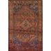 Pre-1900 Antique Qashqai Persian Area Rug Hand-Knotted Wool Carpet - 5'2"x 7'10"