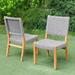 Cambridge Casual Zephyr 2-piece Teak Patio Dining Chair