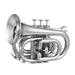 Tomshoo Bb Trumpet Pocket Trumpet with Mouthpiece Carry Bag Gloves Cleaning Cloth Brass Instrument