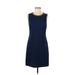 Laundry by Shelli Segal Casual Dress - DropWaist: Blue Solid Dresses - Women's Size 6