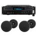 Technical Pro Home Theater Amplifier Receiver+(4) 5.25 Black Ceiling Speakers