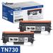 TN730 Black Toner Cartridge Replacement for Brother MFC-L2710DW Printer 2-Pack