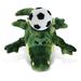 DolliBu Gator Stuffed Animal with Soccer Ball Plush - Soft Huggable Alligator Adorable Playtime Alligator Plush Toy Cute Wildlife Gift Super Soft Plush Animal Toy for Kids and Adults - 18 Inches