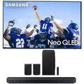 Samsung QN55QN90CAFXZA 55 Neo QLED Smart TV with 4K Upscaling with a Samsung HW-Q990C 11.1.4ch Soundbar with Rear Speakers and Dolby Atmos (2023)