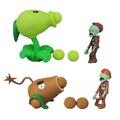 4 PCS Plants PVZ Toys Action Figures Zombies Toys Mini PVZ Set 1 2 Series Great Gifts for Kids and Fans Birthday and Christmas Party