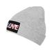 ZICANCN Patriotism Knit Beanie Hat Winter Cap Soft Warm Classic Hats for Men Women Gray