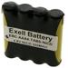 Exell 4.8V 300mAh NiCD Battery Pack w/Tabs for RC Two-Way Radio Cordless Phone