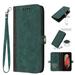 Case for iPhone X Premium Soft PU Leather Flip Folio Wallet Kickstand Protective Cover