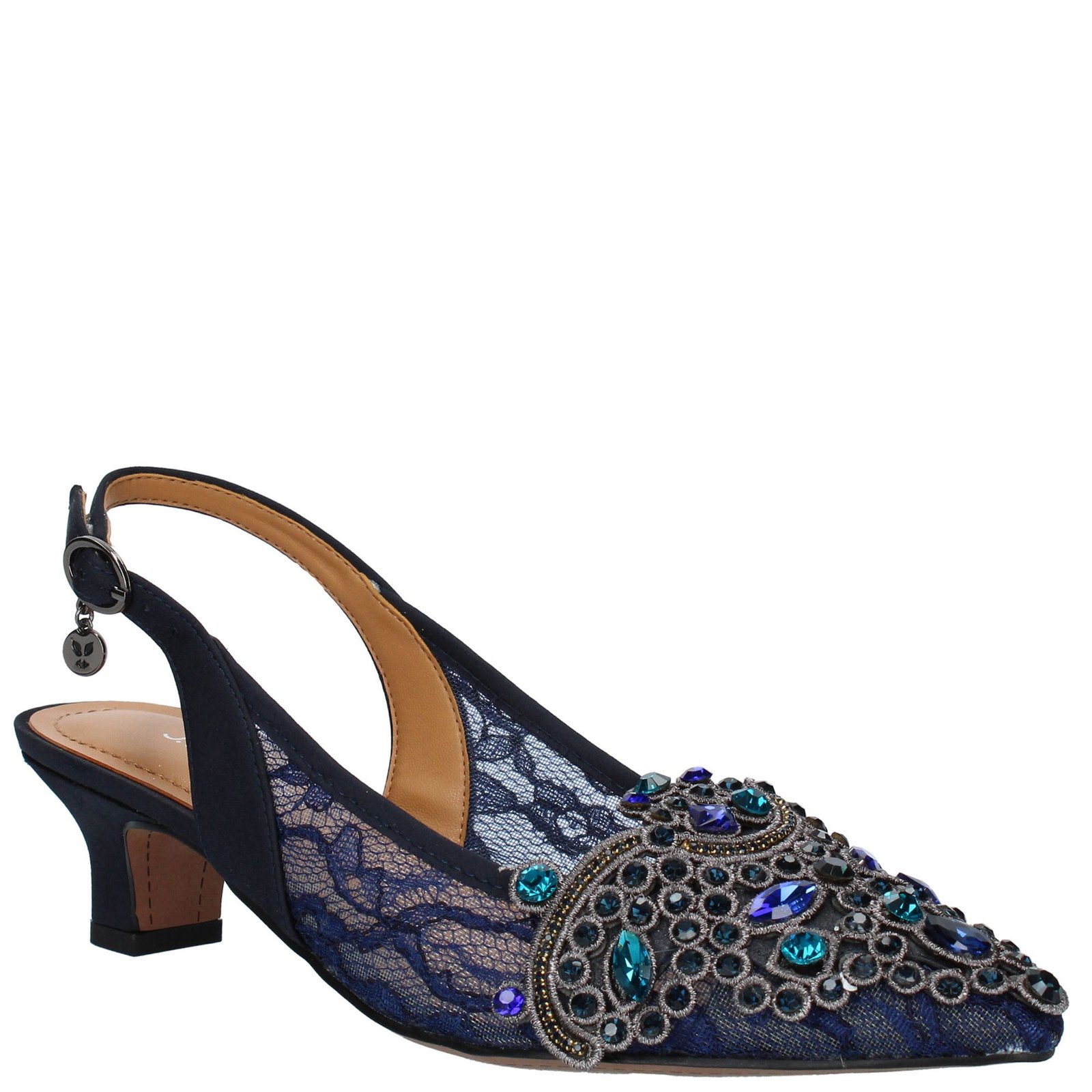 J. Renee Strovanni - Womens 7 Navy Pump Medium