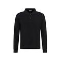 Seidensticker Men's Slim Fit Poloshirt Langarm Polo Shirt, Schwarz, XL