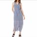 Michael Kors Dresses | Michael Kors Button Front Maxi Shirt Dress | Color: Blue/White | Size: M