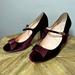 Kate Spade Shoes | Kate Spade Velvet Bow Maryjane Block Heel Size 10 | Color: Red | Size: 10