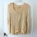 Anthropologie Sweaters | Anthropologie Ivory Accent Sweater | Color: Cream/Tan | Size: S