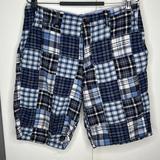 J. Crew Shorts | J Crew Gramercy Shorts Patchwork Madras Plaid Mens Size 30 Field | Color: Blue | Size: 30