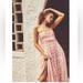 Free People Dresses | Free People Dorothy Gayle Plaid Tie Shoulder Smocked Maxi Dress | Color: Pink/White | Size: L