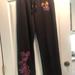 Disney Pants & Jumpsuits | Disney Parks Sweat Pants Adorable Comfy Like New Medium Black | Color: Black/Pink | Size: M