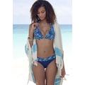 Triangel-Bikini BRUNO BANANI Gr. 40, Cup C, blau (marine, bedruckt) Damen Bikini-Sets Ocean Blue