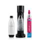 SodaStream Gaia Sparkling Water Maker, Sparkling Water Machine & 1L Fizzy Water Bottle, Slim Retro Drinks Maker w.BPA-Free Water Bottle & Quick Connect Co2 Gas Bottle for Home Carbonated Water - Black