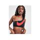 Nike Asymmetric Bikini Top - Black - Womens, Black