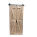 Barn Door - Lubann Paneled Wood Unfinished Barn Door Wood in Brown | 84 H x 38 W x 1.5 D in | Wayfair LB-DR38Mbifo