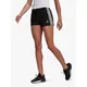adidas Essentials Slim 3-Stripes Gym Shorts, Black/White