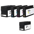 Compatible Multipack HP 932XL/933XL Full Set + 1 EXTRA Black Ink Cartridges (5 Pack)