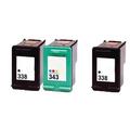 Compatible Multipack HP DeskJet 6543 Printer Ink Cartridges (3 Pack) -C8765EE