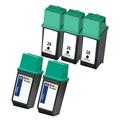 Compatible Multipack HP 25/26 2 Sets + 1 EXTRA Black Ink Cartridges (5 Pack)