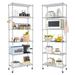 Rebrilliant Luanni 68.9" H x 21.26" W x 11.42" D Shelving Rack Wire/Metal in Gray | 68.9 H x 21.26 W x 11.42 D in | Wayfair