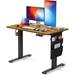 Inbox Zero Hrithvik Standing Desk Adjustable Height, Electric Standing Desk w/ Storage Bag, Stand up Desk for Home Off Metal in Black | Wayfair