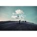 Ebern Designs Dry Trees & Clouds by Sommart - Wrapped Canvas Photograph Metal in Black/Blue | 32 H x 48 W x 1.25 D in | Wayfair