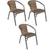 Latitude Run® Stacking Patio Dining Armchair Metal in Brown | 29 H x 19 W x 22 D in | Wayfair E0DBEEB8B2A140279E94466E07F8DF72