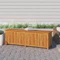 Design In - Banc Coffre de rangement de jardin - Banquette Pouf avec roues 150x50x58cm bois acacia