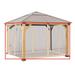 Garden Winds Replacement Mosquito Netting Set Compatible With The A102007200 Hard Top Gazebo