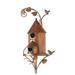 Birdhouse Garden Stakes Metal Bird House With Pole Large Bird Houses For Courtyard Backyard Patio Outdoor Garden Decor Copper Birdhouse Poles