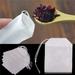 Sanwood 100pcs White Non-woven Empty Teabags String Filter Paper Herb Loose Tea Bag
