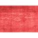 Ahgly Company Indoor Rectangle Persian Red Traditional Area Rugs 6 x 9