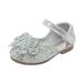 Toddler Baby Girls Sandals Pearl Sequin Rhinestone Bow Princess Shoes Dance Shoes Summer Non Slip Flat Boys Girls Sandals Kid s Sneaker Closed Toe Sandals Unisex Child Silver 8