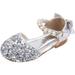 Toddler Baby Girls Sandals Pearl Sequin Rhinestone Bow Princess Shoes Dance Shoes Summer Non Slip Flat