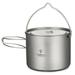 Walmeck Titanium Pot 750ml900ml1100ml1600ml2000ml2800ml Ultralight Hanging Pot with Lid and Foldable Handle Outdoor Camping Backpacking Cooking Picnic