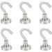 Magnetic Hooks Sturdy Magnetic Hooks Heavy Duty Organization Accessories for Home Office Garage Hanging Curtain Grill 10pcs Silver