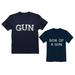 Gun & Son of a Gun Dad and Me Matching Set Father Son T-Shirts Matching Outfit Dad Navy XX-Large / Son Navy 3T