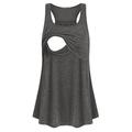 Maternity Pregnancy Announcement Shirts Women Maternity Loose Comfy Pull-up Nursing Tank Tops Vest Breastfeeding Shirt Ruched Maternity Tee