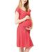 Maternity Feeding Dress Women s Pregnant Nursing Baby Maternity Joint Polka Dot Printing Outwear Dress Dress The Population Dresses for Women