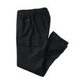 Men's Big & Tall 5-Pocket Relaxed Fit Denim Look Sweatpants by KingSize in Black (Size 5XL) Jeans