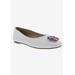 Women's Sybil Flat by Bellini in White Smooth (Size 8 1/2 M)